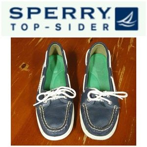 Sperry | Leather Boat Shoes Blue White